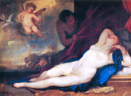 014 Luca Giordano Venere dormiente e satiro 1663 Napoli museo Capodimonte