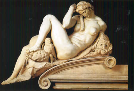 03 Michelangelo La notte part Tomba di Giuliano de  Medici 1526 34 Firenze cappela medici