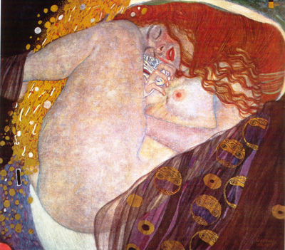 051 Gustav Klimt Danae 1907 - 08 Salisburgo Galerie Welz